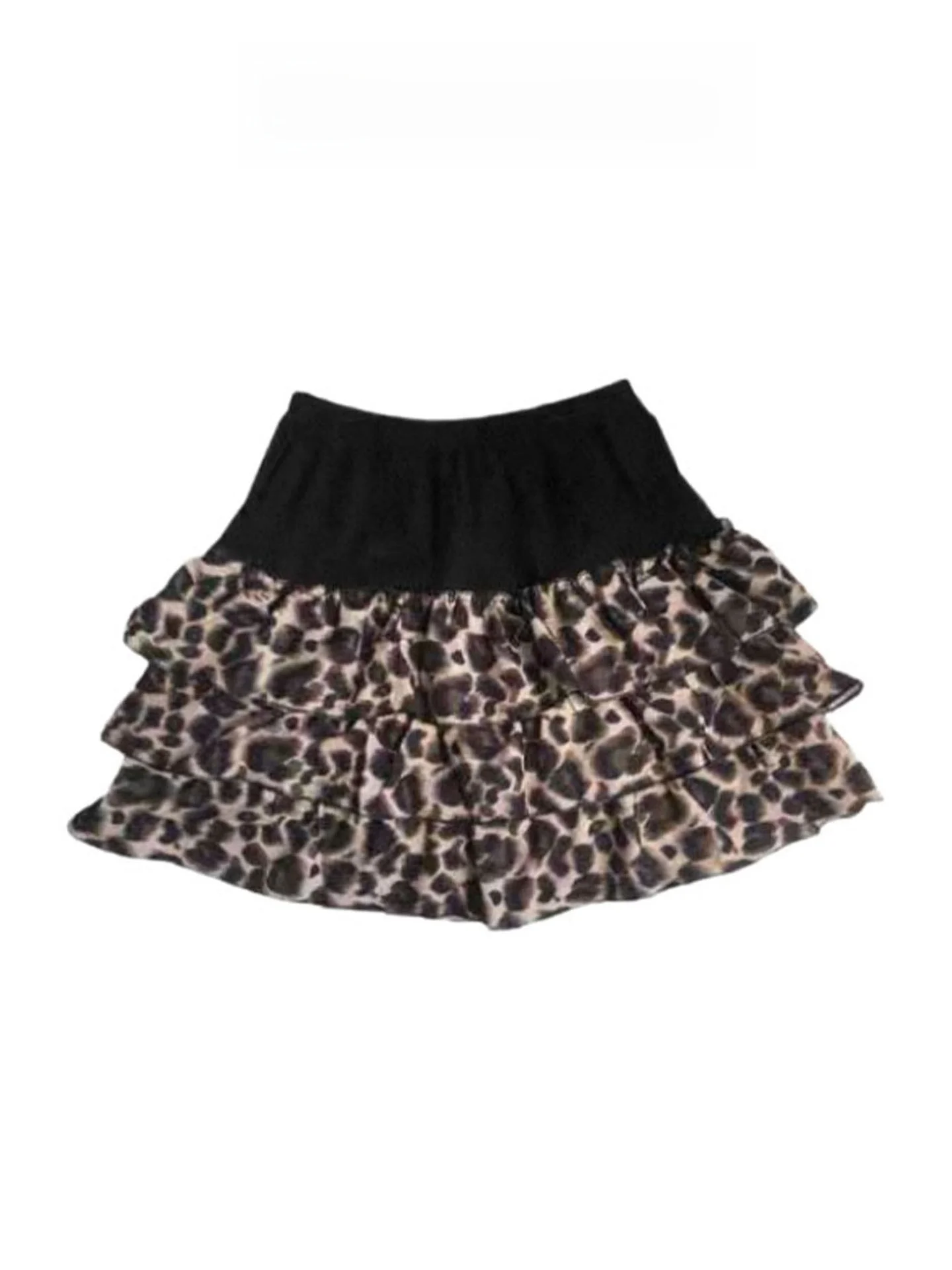 Retro Y2K Leopard Print Skirt Women's Summer Half-length Fluffy Cake Skirt High Waist A-line Chiffon Gown for Young Women
Retro Y2K Leopard Print Skirt Women's Summer Half-length Fluffy Cake Skirt High Waist A-line Chiffon Gown for Young Women