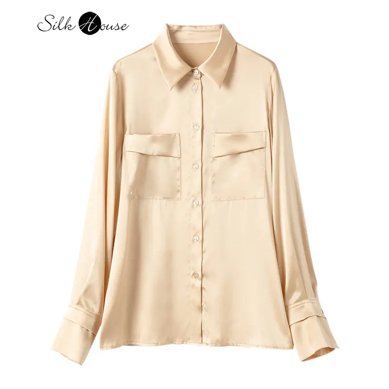Spring Women's Fashion 2023 New Heavy Silk Shirt Women's Mulberry Silk Commuter Long Sleeve Overlay Shirt
Spring Women's Fashion 2023 New Heavy Silk Shirt Women's Mulberry Silk Commuter Long Sleeve Overlay Shirt