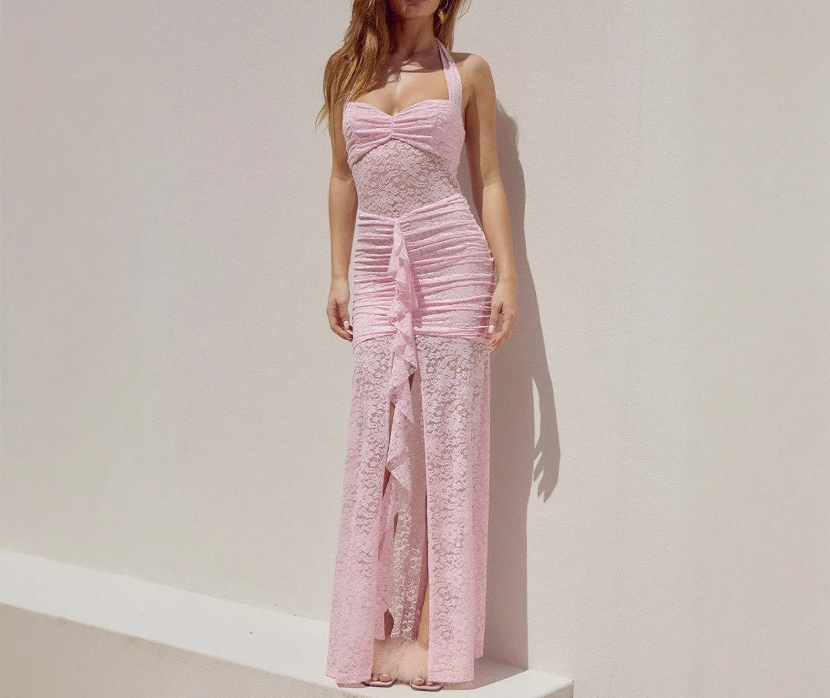 2025 Summer New Women's Fashion Sexy Stylish Neckline Sheer Slimming Lace Dress
2025 Summer New Women's Fashion Sexy Stylish Neckline Sheer Slimming Lace Dress
