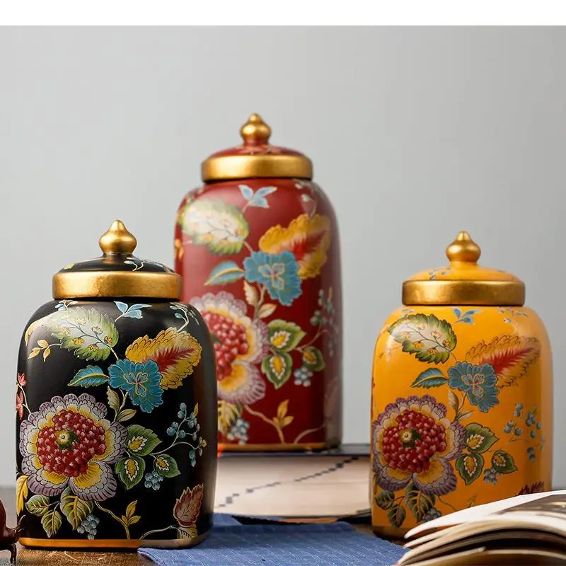 Painted Floral Ceramic Jar Storage Jars with Lids Tea Caddy Desk Decoration Crafts Vase Flower Arrangement Vintage Home Decor
Painted Floral Ceramic Jar Storage Jars with Lids Tea Caddy Desk Decoration Crafts Vase Flower Arrangement Vintage Home Decor