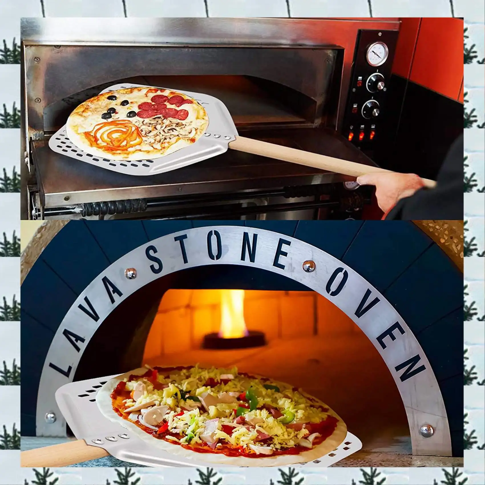 ABLG 2X Perforated Pizza Peel,Professional Anodized Aluminum Pizza Peels, Rectangular Pizza Turning Spatula With Detachable
ABLG 2X Perforated Pizza Peel,Professional Anodized Aluminum Pizza Peels, Rectangular Pizza Turning Spatula With Detachable