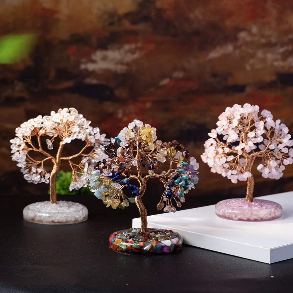 Vintage Gemstone Bonsai Tree with Mixed Crystal Stones Chakra Healing Feng Shui Decorative Tree Positive Energy Crystal Tree
Vintage Gemstone Bonsai Tree with Mixed Crystal Stones Chakra Healing Feng Shui Decorative Tree Positive Energy Crystal Tree