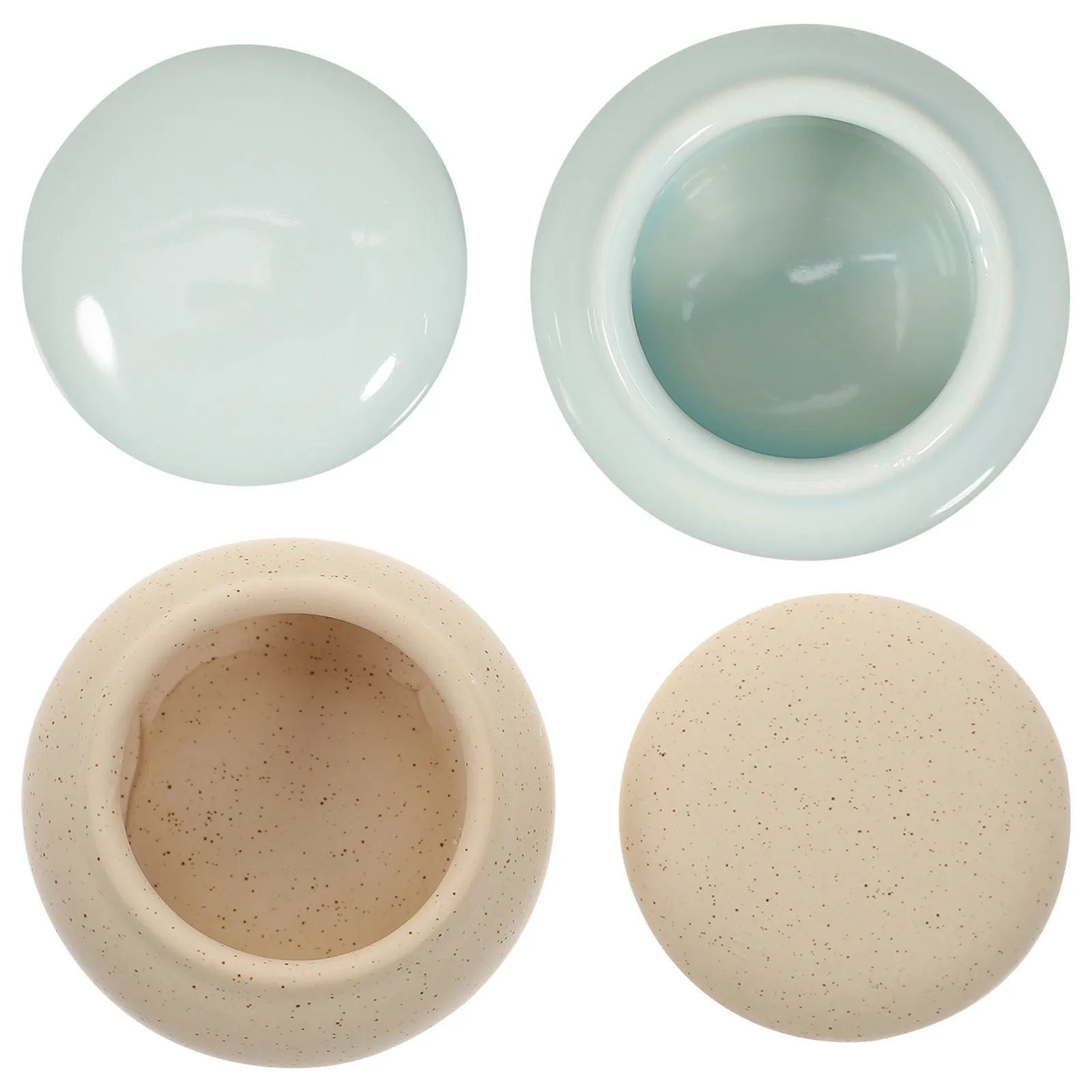 Набор из 2 керамических баночек для хранения: многофункциональные контейнеры для косметики, бальзамов, бальзамов для губ, DIY-органайзеров, дорожных наборов, маникюрных принадлежностей, кистей для ногтей, емкостей для мыла
Набор из 2 керамических баночек для хранения: многофункциональные контейнеры для косметики, бальзамов, бальзамов для губ, DIY-органайзеров, дорожных наборов, маникюрных принадлежностей, кистей для ногтей, емкостей для мыла