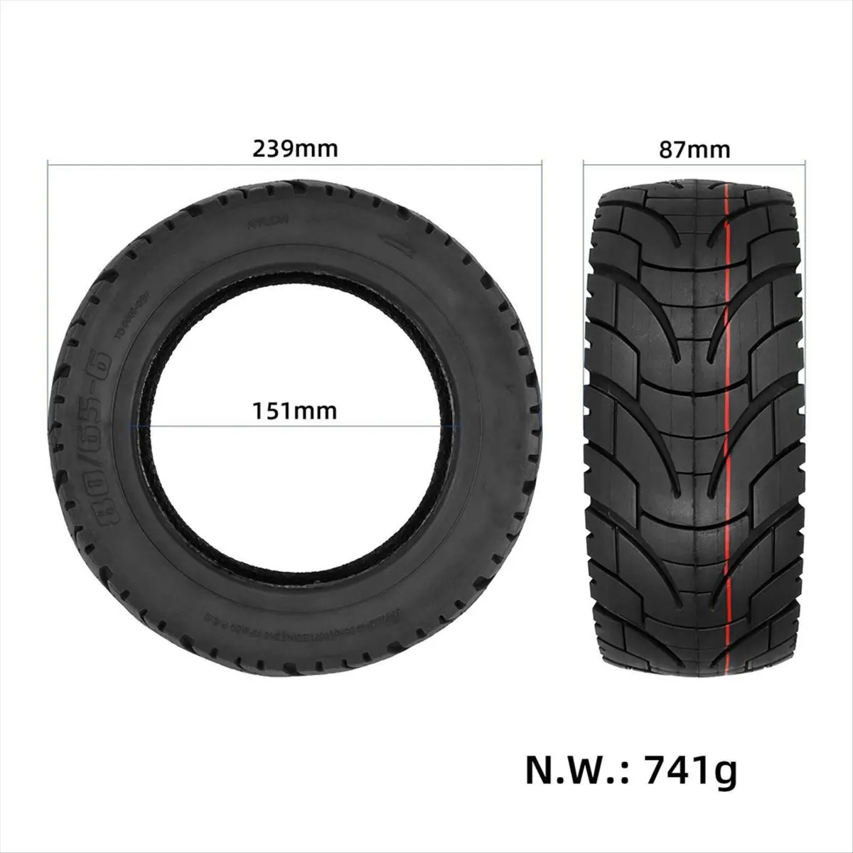 (X07A) 10 Inch Electric Scooter 80/65-6 Outer Tire 80/65-6 Thickened Special-Shaped Pedal Tire
(X07A) 10 Inch Electric Scooter 80/65-6 Outer Tire 80/65-6 Thickened Special-Shaped Pedal Tire
