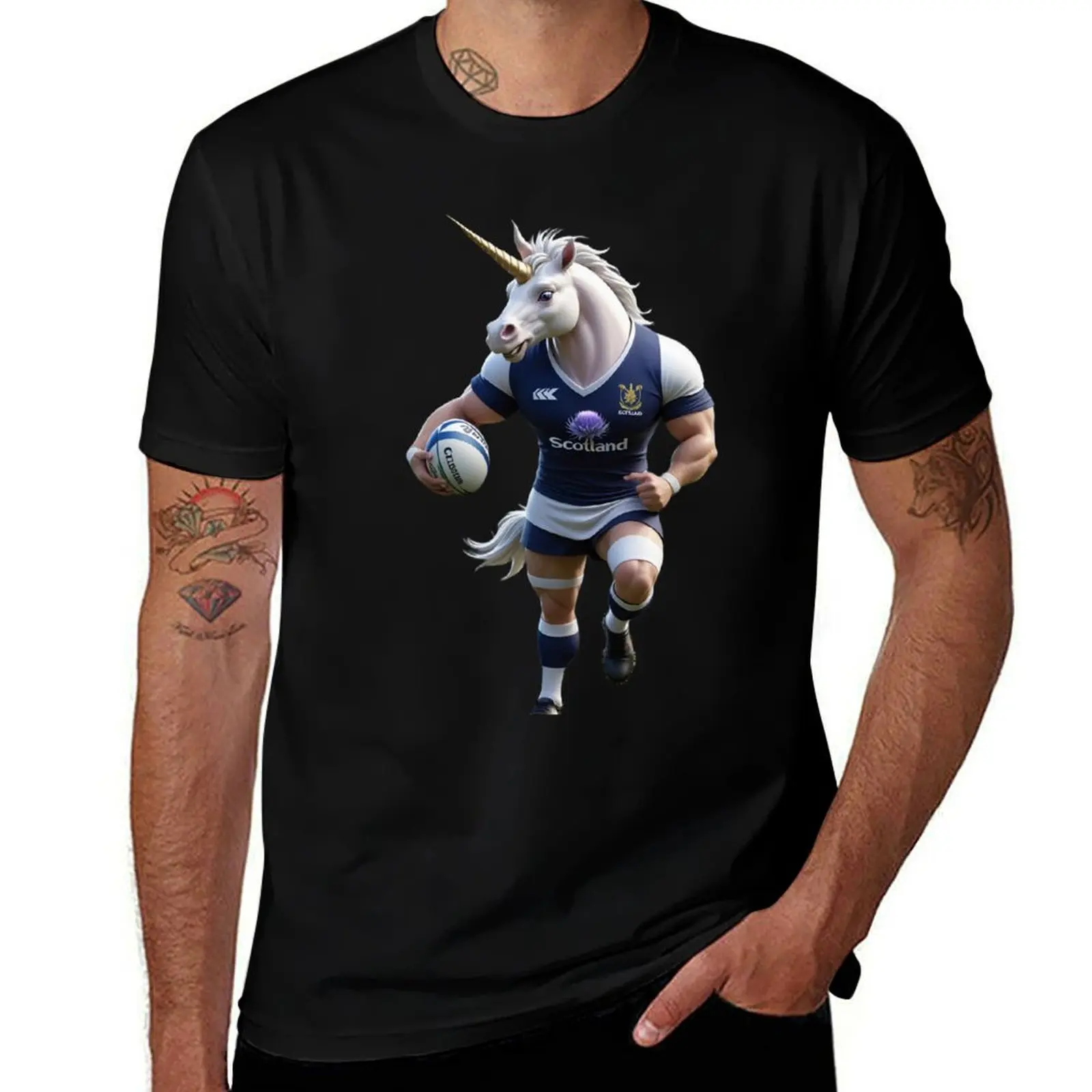 Unicorn playing rugby in the Scotland shirt with the thistle T-Shirt oversized t shirt Personalized t-shirt designer t shirt men
Unicorn playing rugby in the Scotland shirt with the thistle T-Shirt oversized t shirt Personalized t-shirt designer t shirt men