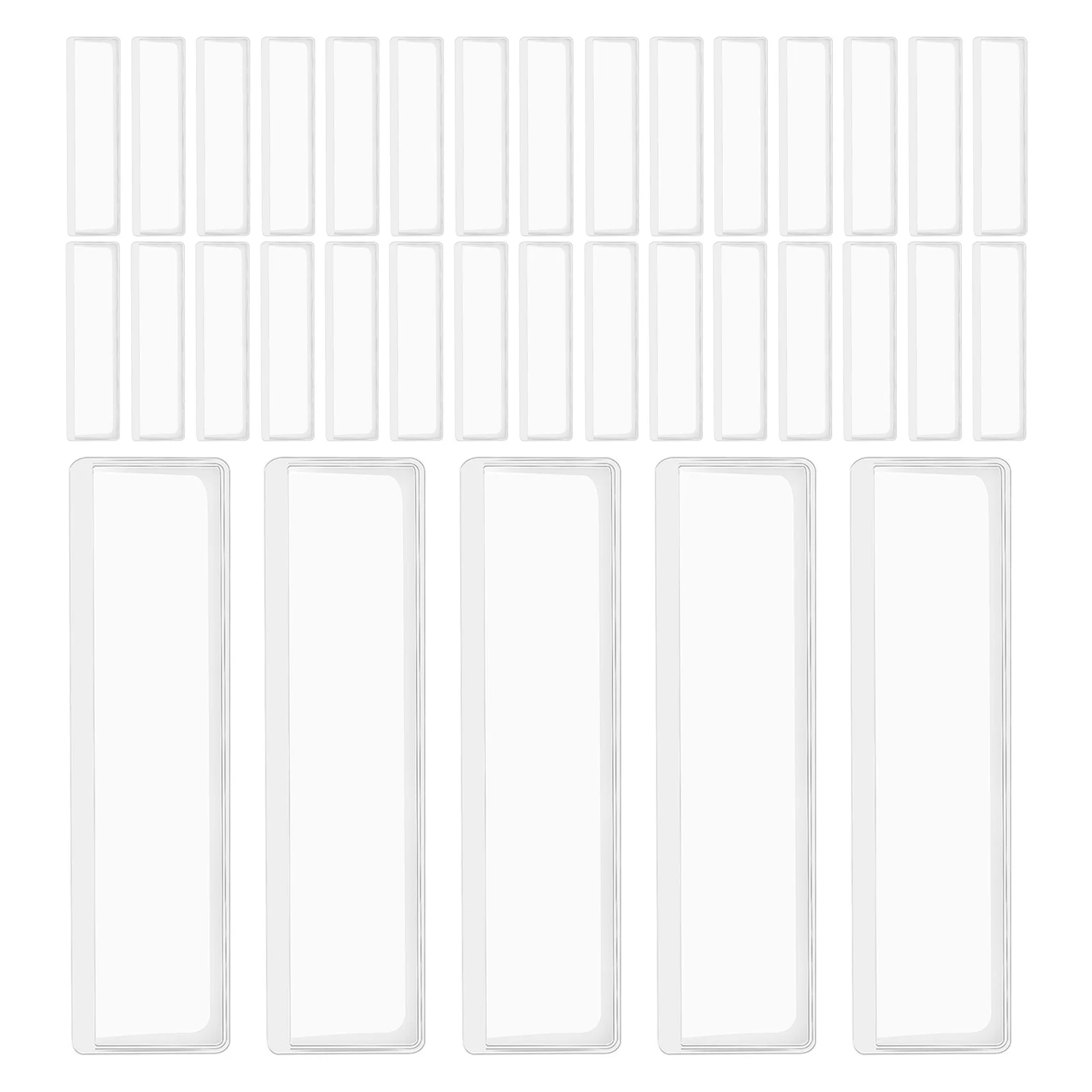 48 самоклеящихся прозрачных карманов для карточек, держатели для этикеток из водонепроницаемого пластика для организации книжных полок в библиотеке, для документов
48 самоклеящихся прозрачных карманов для карточек, держатели для этикеток из водонепроницаемого пластика для организации книжных полок в библиотеке, для документов