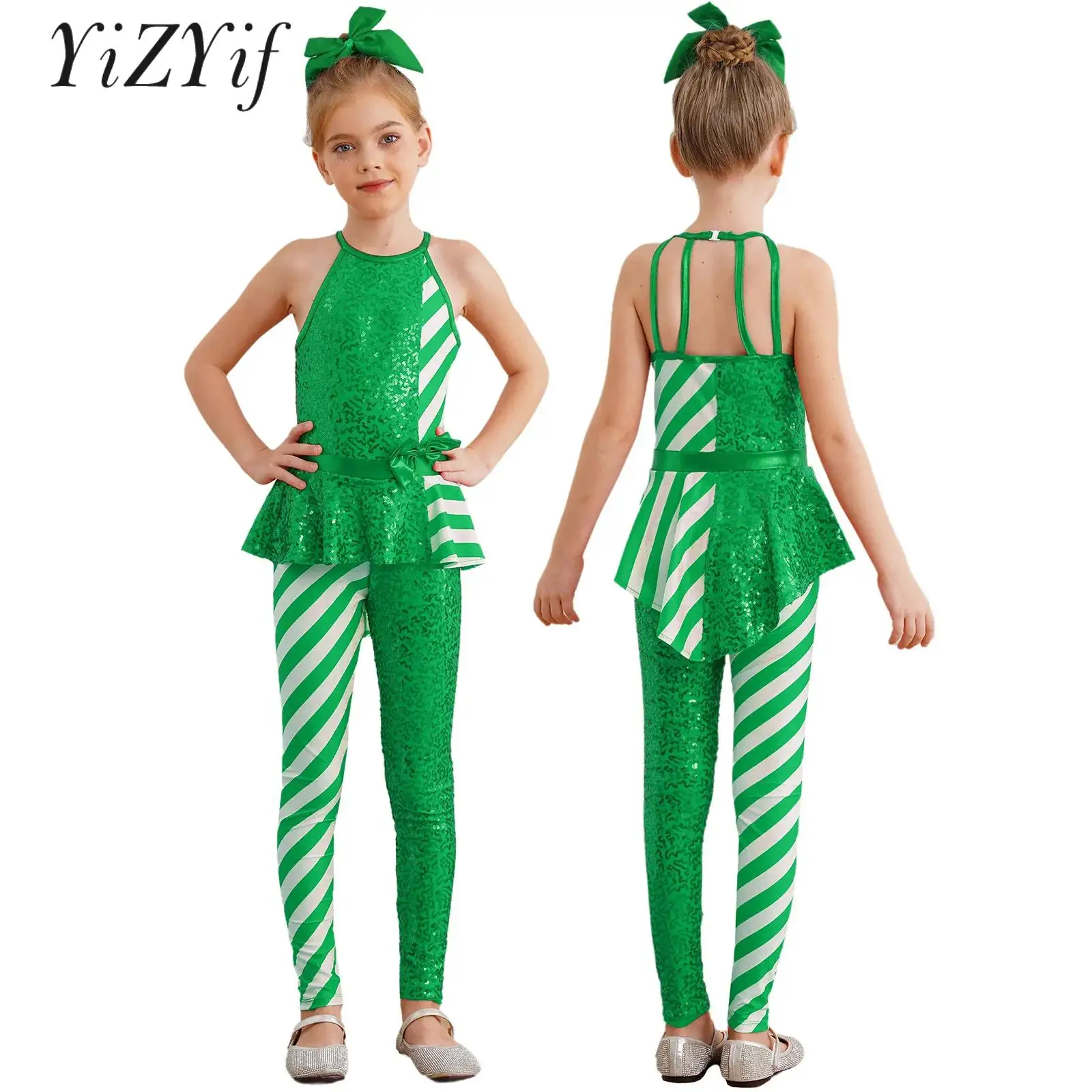 Girls Christmas Candy Cane Costume Xmas Carnival Party Stage Performance Santa Claus Fancy Dress Up Figure Skating Jumpsuit
Girls Christmas Candy Cane Costume Xmas Carnival Party Stage Performance Santa Claus Fancy Dress Up Figure Skating Jumpsuit