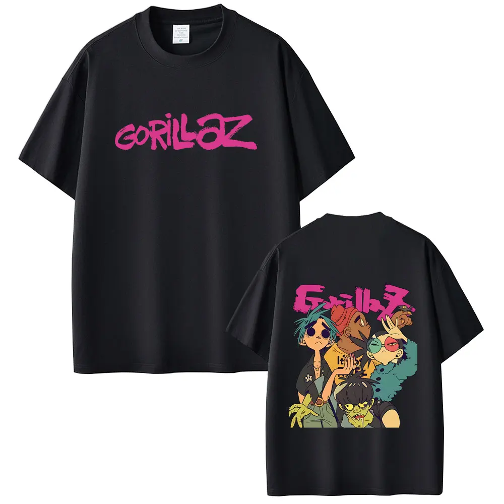 Hot Gorillaz Band T-shirt Summer Men Women Hip Hop Fashion Oversized T Shirts Men's Gothic Rock Alternative Short Sleeve Tshirt
Hot Gorillaz Band T-shirt Summer Men Women Hip Hop Fashion Oversized T Shirts Men's Gothic Rock Alternative Short Sleeve Tshirt