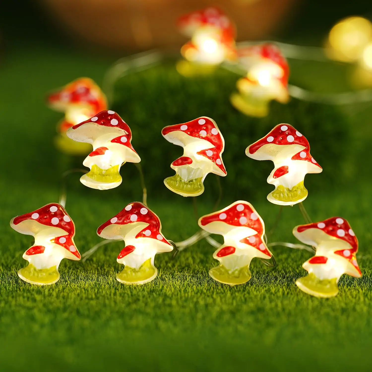10FT 30LEDs Mushroom String Lights, Battery Powered Fairy Lights for Bedroom, Indoor Outdoor Garden Wedding Patio Decor
10FT 30LEDs Mushroom String Lights, Battery Powered Fairy Lights for Bedroom, Indoor Outdoor Garden Wedding Patio Decor