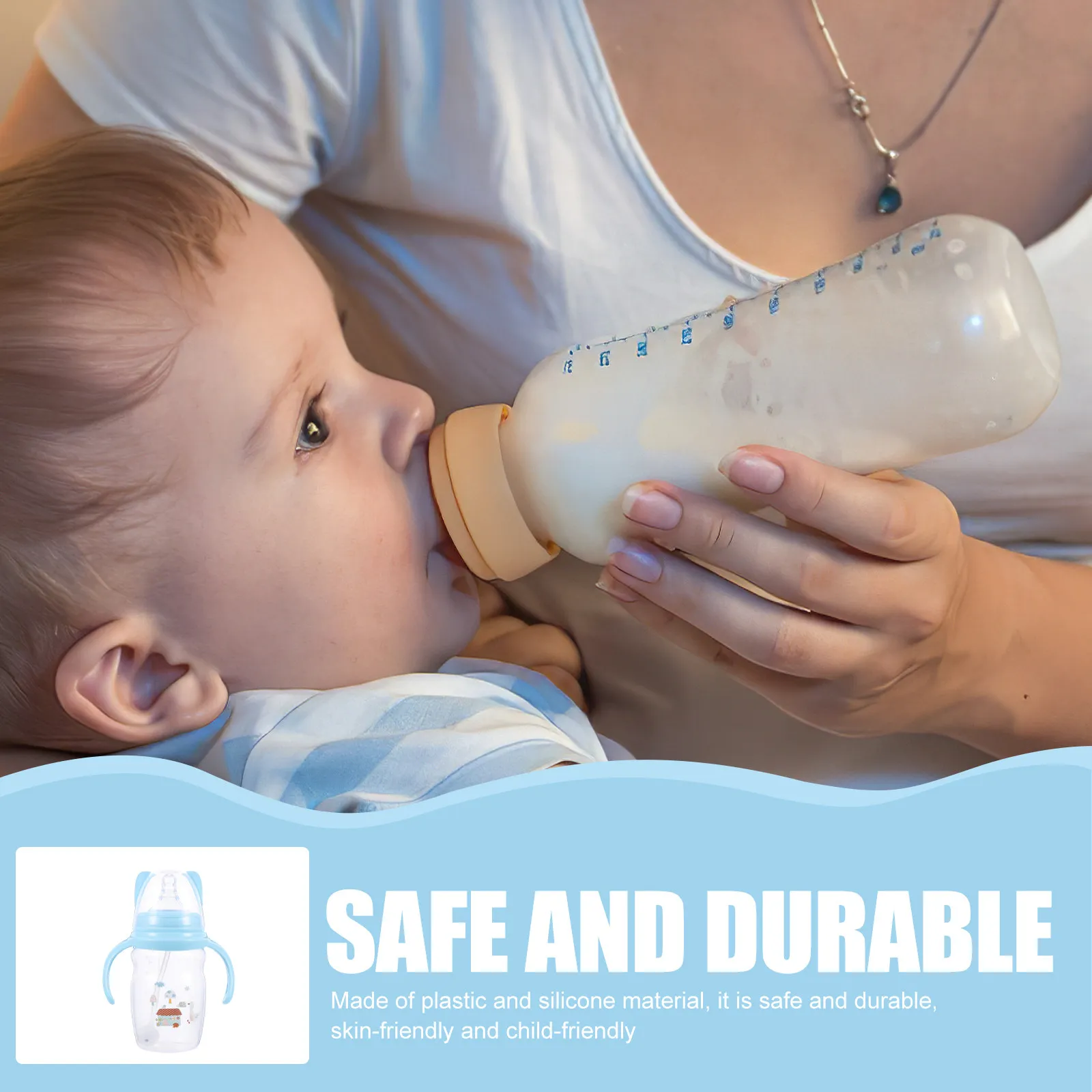 1Pcs Anti- Milk Bottle Blue Food Grade Plastic Silicone Portable Toddler Drinking Cup Easy Clean Kids Water Bottle
1Pcs Anti- Milk Bottle Blue Food Grade Plastic Silicone Portable Toddler Drinking Cup Easy Clean Kids Water Bottle