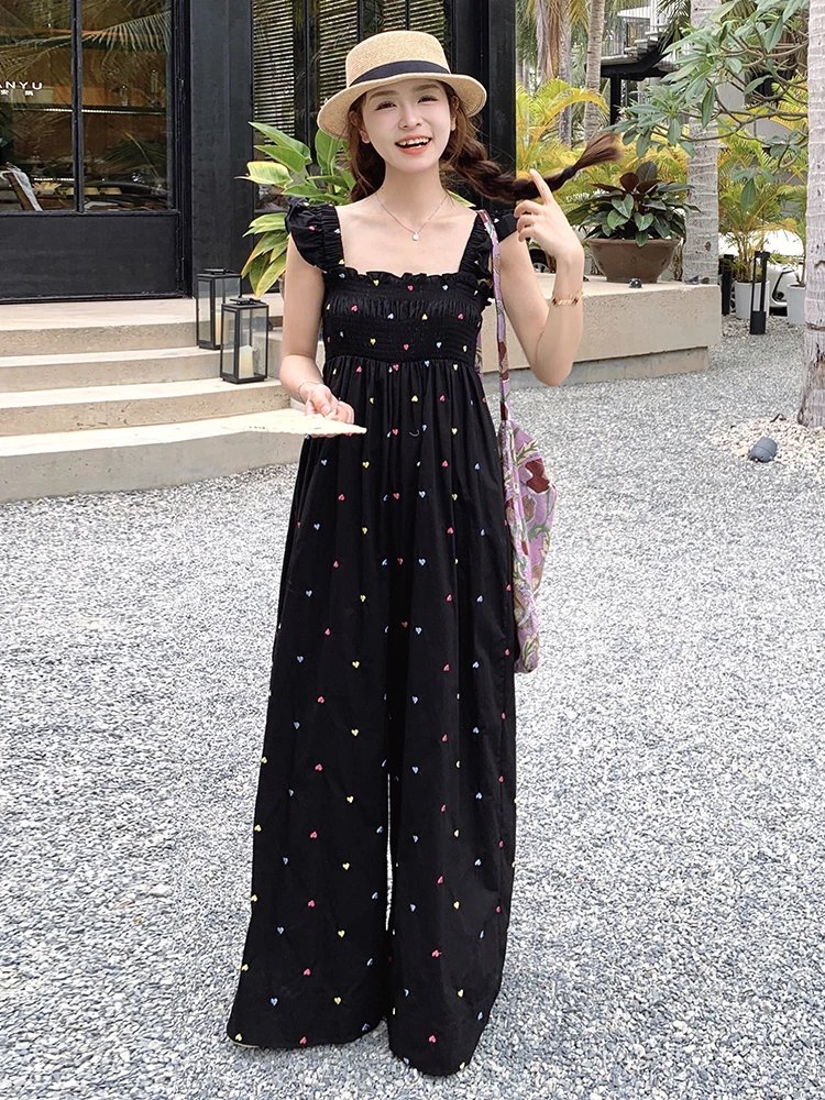 Black Print Halter One-Piece Pants Women's Summer New Style Vacation Loose Wide Leg Long Pants Beach Hang-Drop Sensation Slim...
Black Print Halter One-Piece Pants Women's Summer New Style Vacation Loose Wide Leg Long Pants Beach Hang-Drop Sensation Slim...