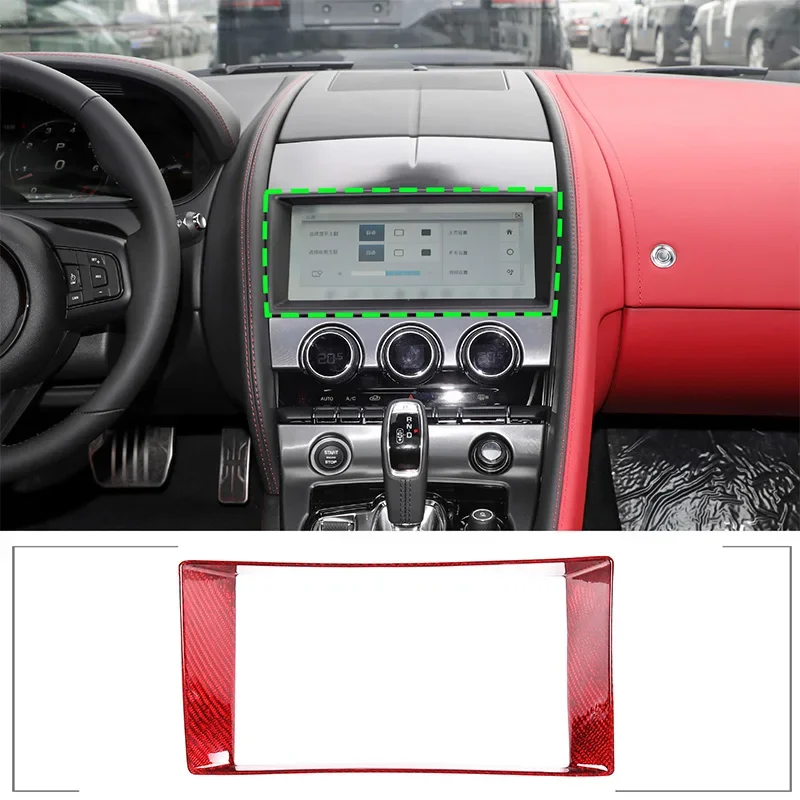 For Jaguar F-TYPE 2013 2014 2015 2016 2017 2018 Car Navigation Screen Panel Frame Cover Real Carbon Fiber Interior Accessories
For Jaguar F-TYPE 2013 2014 2015 2016 2017 2018 Car Navigation Screen Panel Frame Cover Real Carbon Fiber Interior Accessories