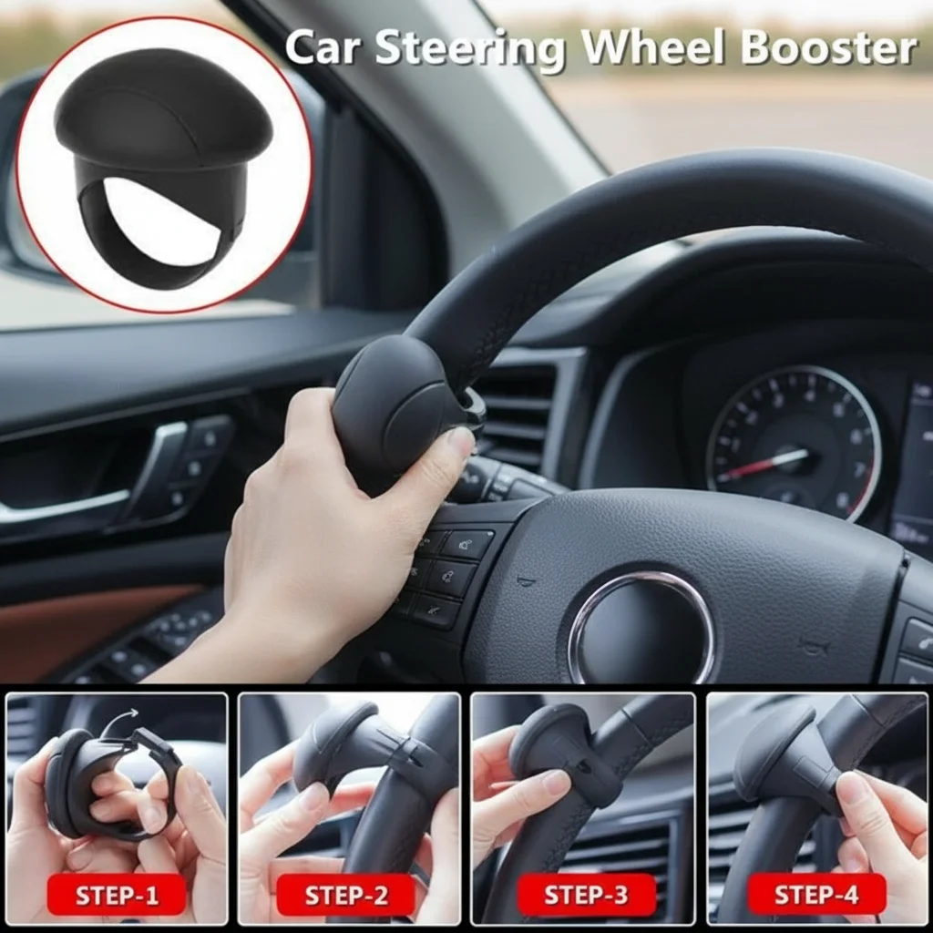 Универсальная шаровая ручка усилителя рулевого колеса автомобиля, 1 шт., легкий аксессуар для вождения
Универсальная шаровая ручка усилителя рулевого колеса автомобиля, 1 шт., легкий аксессуар для вождения