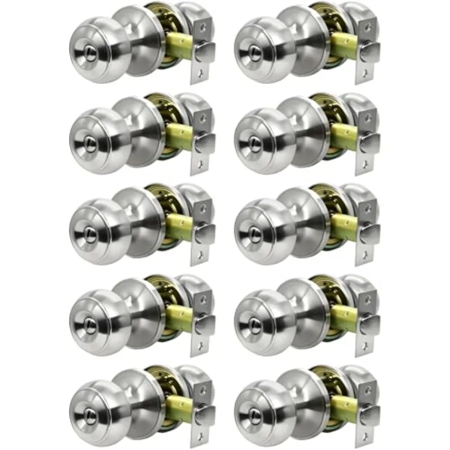 Door Knobs, Brushed Nickel Round Keyless Doorknobs Interior Door Knobs for Bedroom/Bathroom, Function
Door Knobs, Brushed Nickel Round Keyless Doorknobs Interior Door Knobs for Bedroom/Bathroom, Function