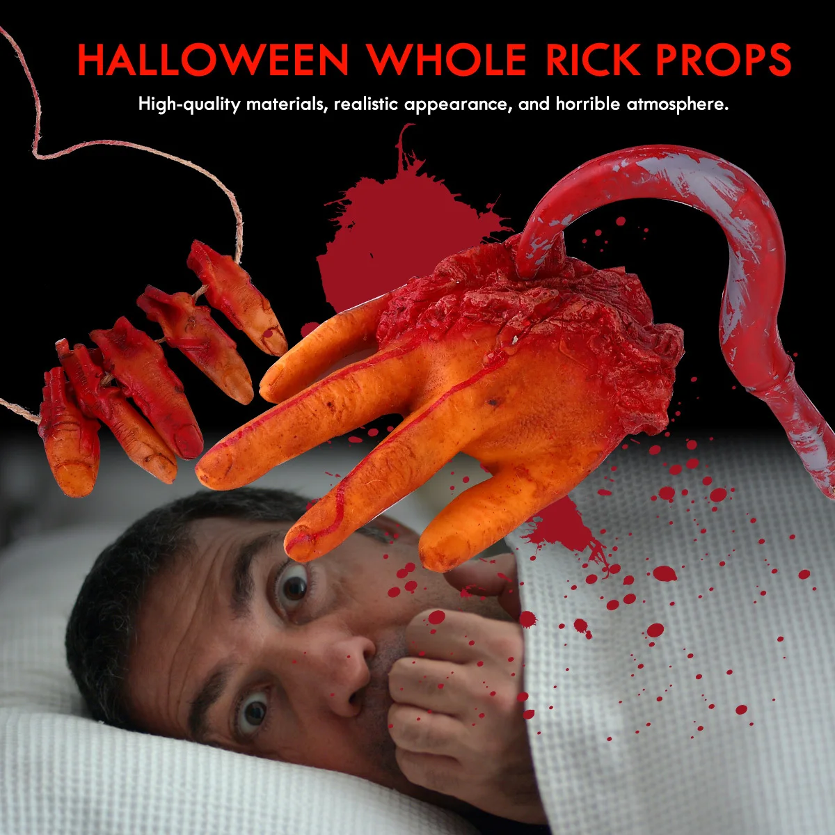 7Pcs Broken Hand Foot Halloween Props Realistic Horror Decorations for Haunted House Bar School Party Tricky Props 
7Pcs Broken Hand Foot Halloween Props Realistic Horror Decorations for Haunted House Bar School Party Tricky Props