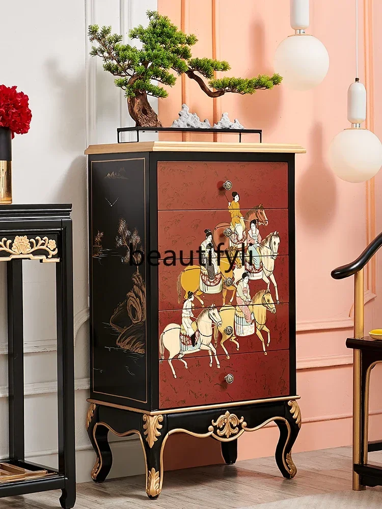ss CNew Chinese retro French red solid wood bedroom five buckets storage drawers sofa corner high vertical cabinet
ss CNew Chinese retro French red solid wood bedroom five buckets storage drawers sofa corner high vertical cabinet