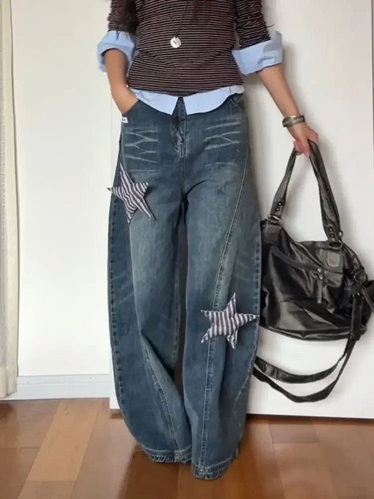 Blue Streetwear Baggy Y2k Vintage Jeans Women 2025 Harajuku Oversize Denim Trousers 2000s Jean Pants Trashy Clothes
Blue Streetwear Baggy Y2k Vintage Jeans Women 2025 Harajuku Oversize Denim Trousers 2000s Jean Pants Trashy Clothes