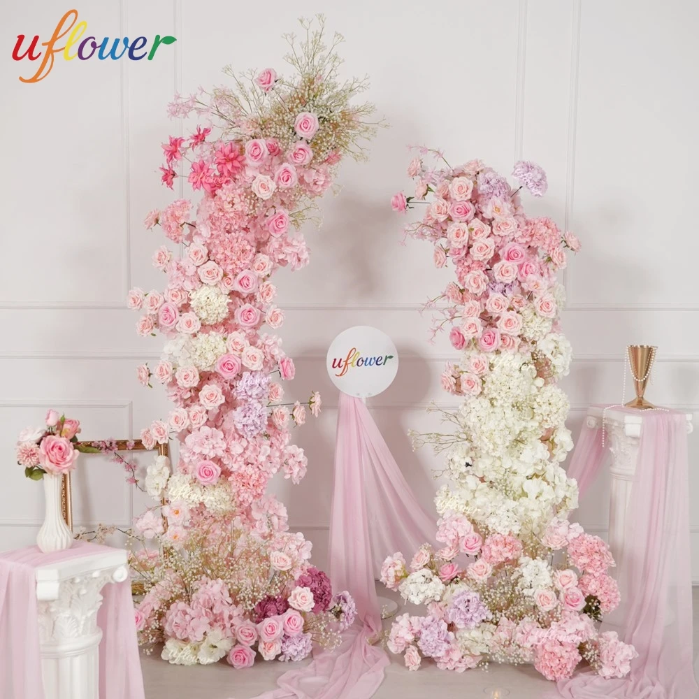 Романтическая цветочная композиция Uflower: персиково-розовые гортензии, розы, орхидеи для свадебного декора, арки, напольных цветочных рядов и мероприятий
Романтическая цветочная композиция Uflower: персиково-розовые гортензии, розы, орхидеи для свадебного декора, арки, напольных цветочных рядов и мероприятий
