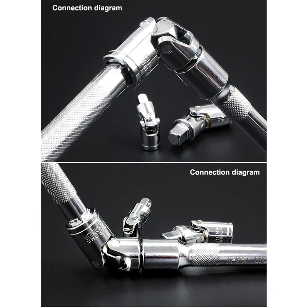 1/4 3/8 1/2 Universal Joint Set Ratchet Angle Extension Bar Socket Adapter Manual Bar Socket Swivel Ratchet Socket Tools
1/4 3/8 1/2 Universal Joint Set Ratchet Angle Extension Bar Socket Adapter Manual Bar Socket Swivel Ratchet Socket Tools