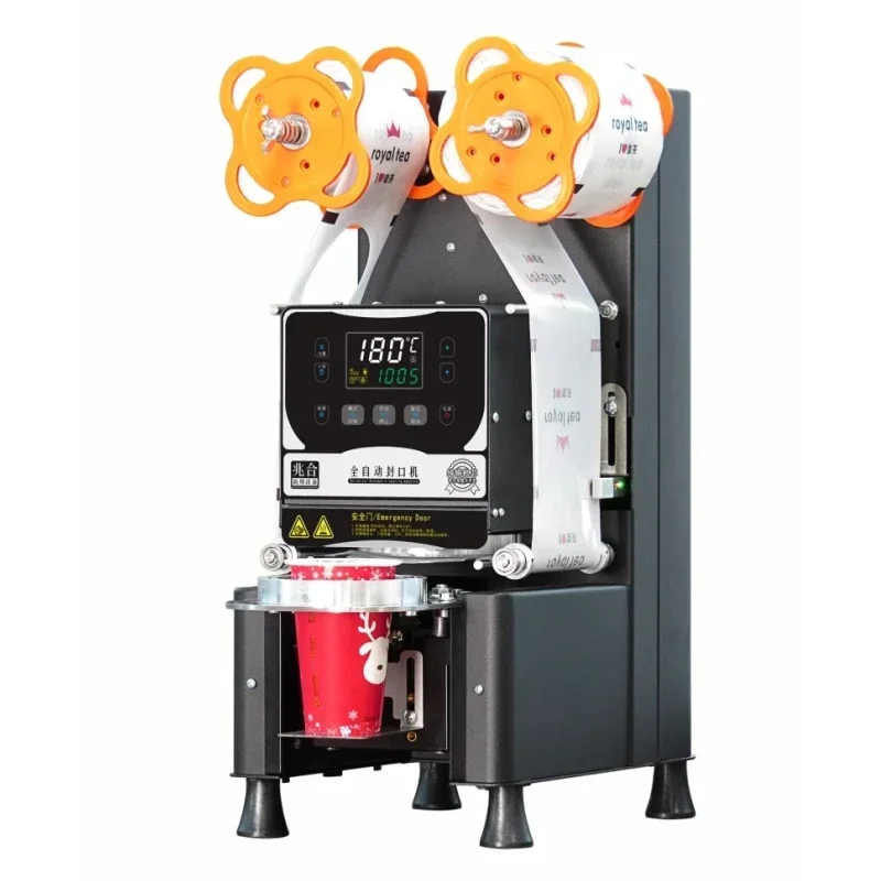 Fully automatic sealing machine, suitable for milk tea and soy milk shops, commercial paper and plastic film packaging machine.
Fully automatic sealing machine, suitable for milk tea and soy milk shops, commercial paper and plastic film packaging machine.