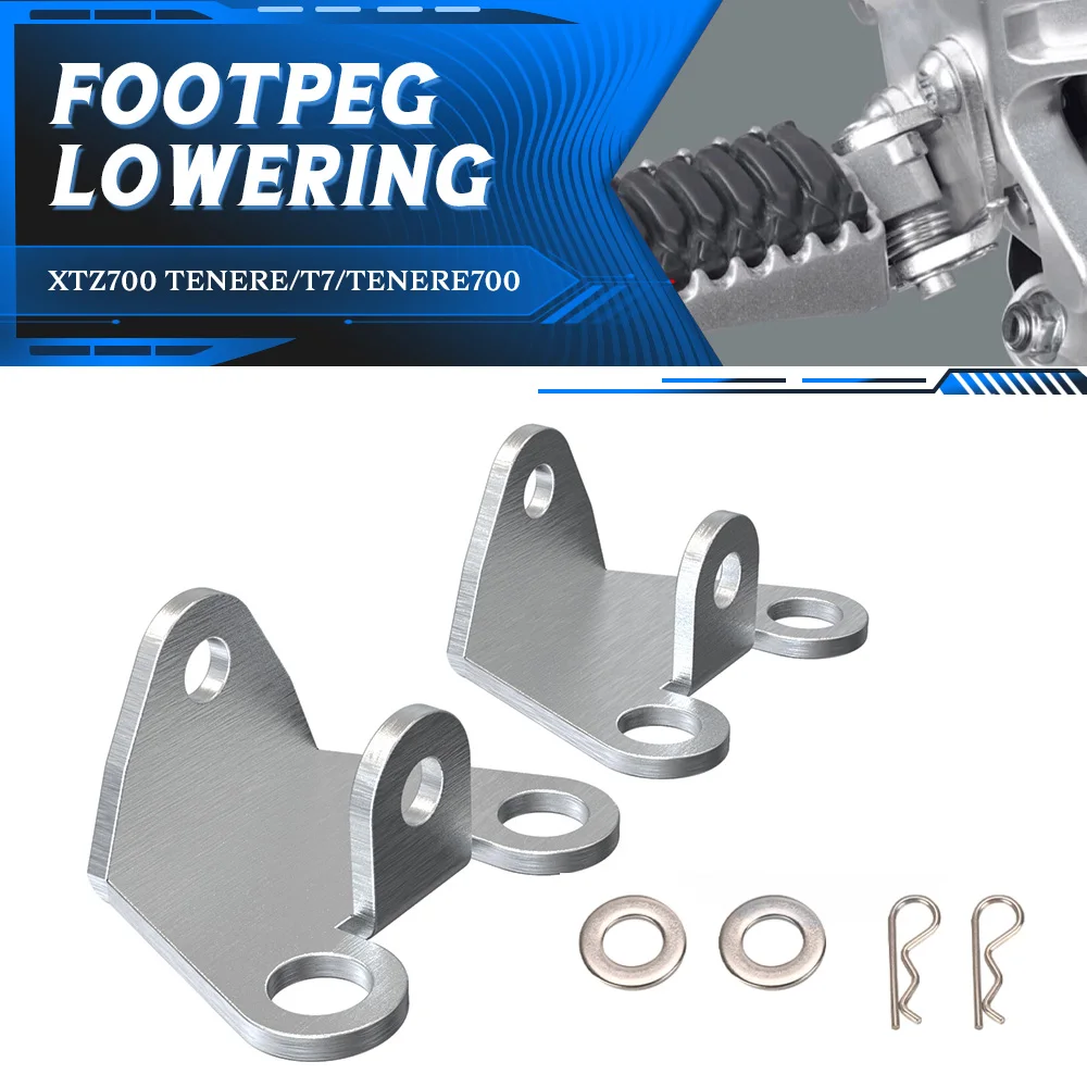 2024 Tenere 700 Raid World Lower Bracket Footpegs 20mm Lowering Footrests Mount Brackets For Yamaha Tenere 700 2019-2022 2023
2024 Tenere 700 Raid World Lower Bracket Footpegs 20mm Lowering Footrests Mount Brackets For Yamaha Tenere 700 2019-2022 2023