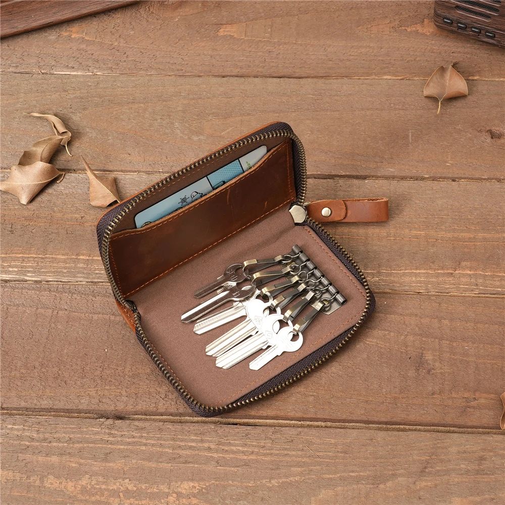 Classic Genuine Leather Men Wallets Fashion Coin Pocket Card Holder Purse Simple Quality Male Zipper Wallets Travel Key Bag
Classic Genuine Leather Men Wallets Fashion Coin Pocket Card Holder Purse Simple Quality Male Zipper Wallets Travel Key Bag
