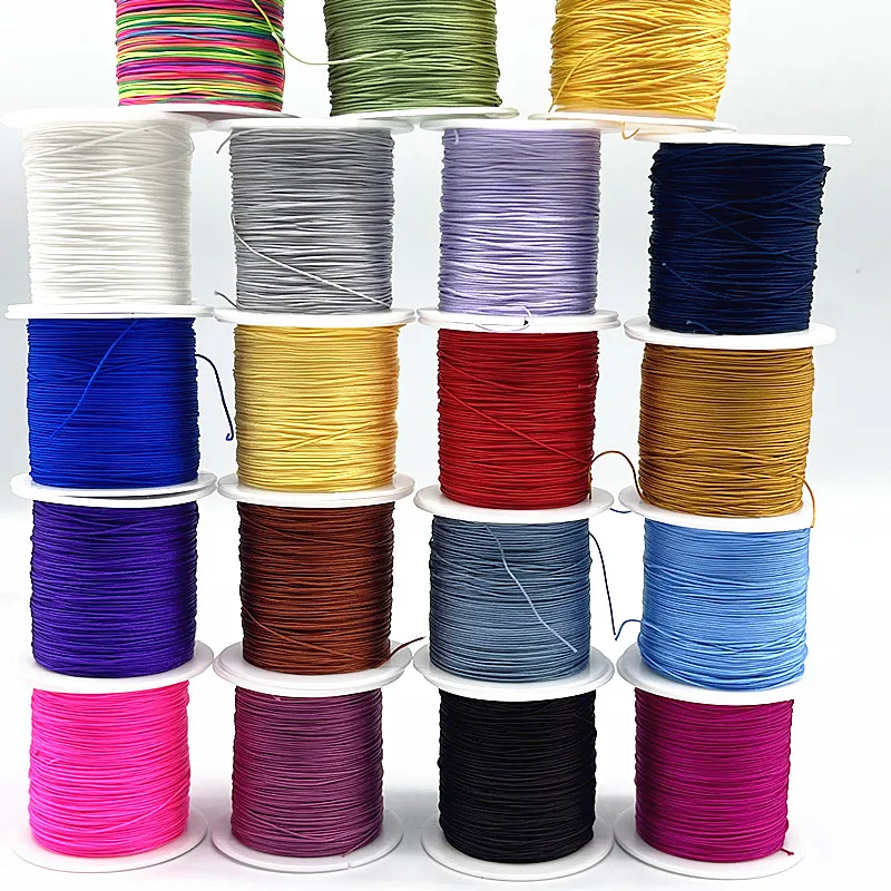 New 30M/Roll 0.4mm Nylon Cord Thread Chinese Knot Macrame Cord Bracelet Braided String DIY Tassels Beading Shamballa String
New 30M/Roll 0.4mm Nylon Cord Thread Chinese Knot Macrame Cord Bracelet Braided String DIY Tassels Beading Shamballa String