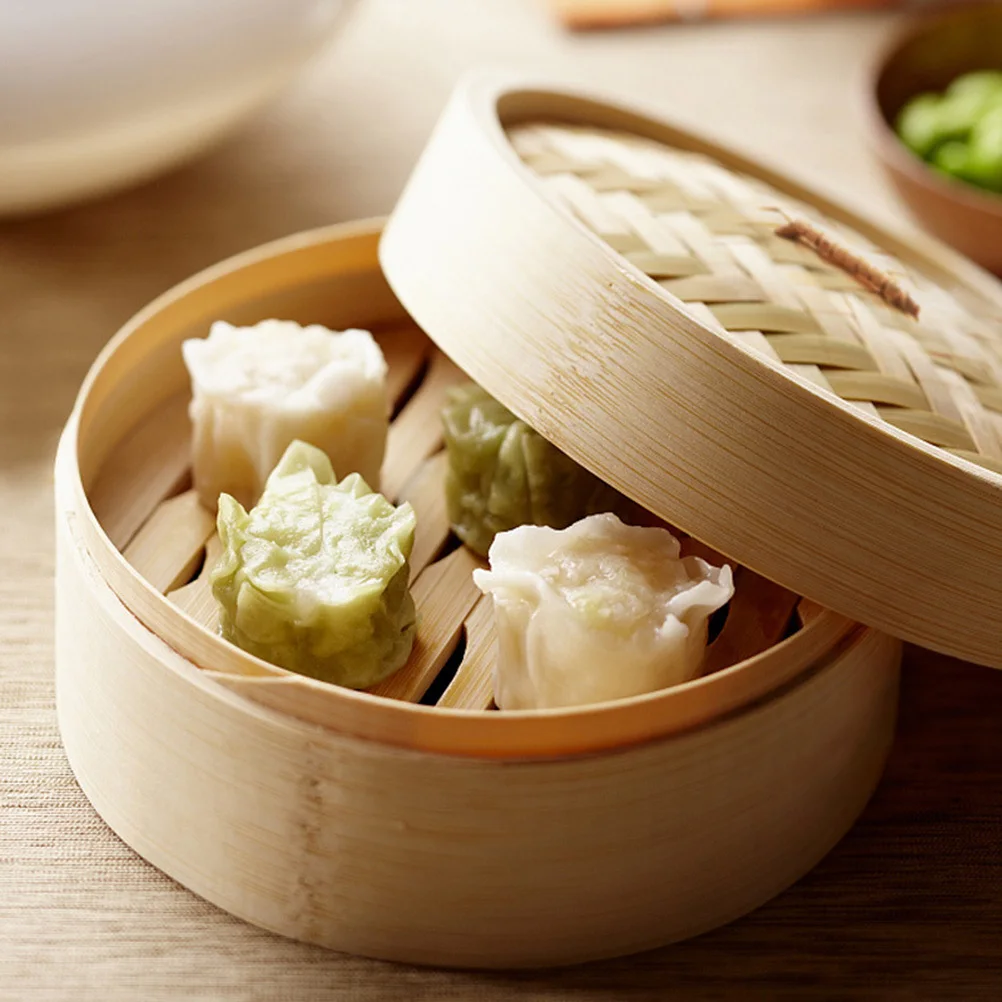 2Pcs 9Cm Round Mini Bamboo Steamer for Dim Sum Dumplings Buns Food Steamer Kitchen Cooking Steam Basket Container Tool
2Pcs 9Cm Round Mini Bamboo Steamer for Dim Sum Dumplings Buns Food Steamer Kitchen Cooking Steam Basket Container Tool