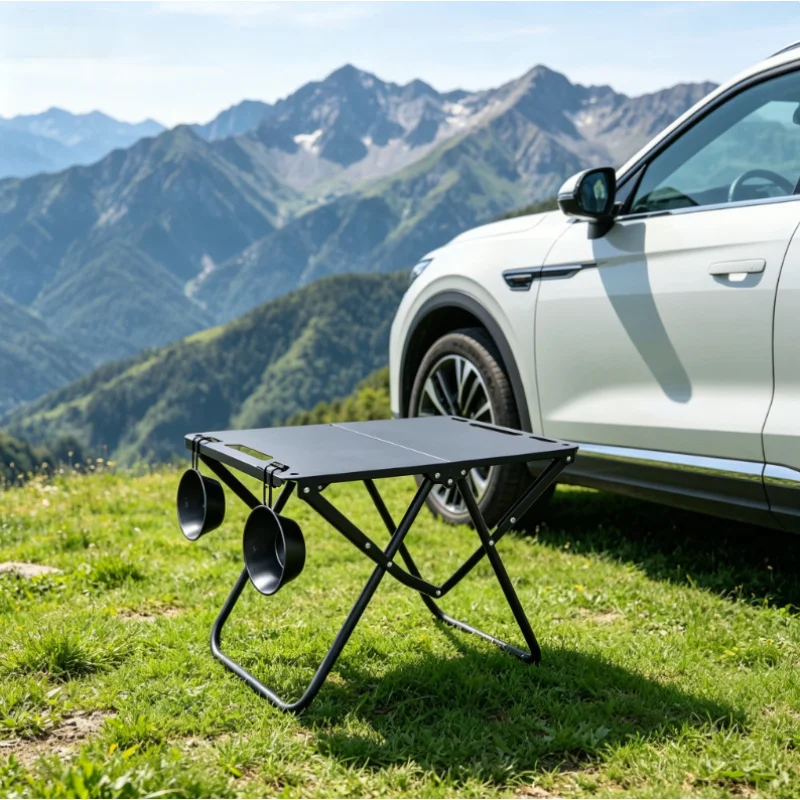 Foldable Lightweight Picnic Table, Portable Camping Beach Table with Hollowed Edges for Hanging Items
Foldable Lightweight Picnic Table, Portable Camping Beach Table with Hollowed Edges for Hanging Items