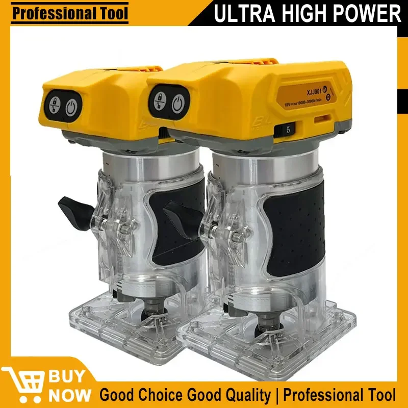 Fit Dewalt Brushless 33000RPM Electric Trimmer Cordless Woodworking Trimming Machine Router Milling Engraving Slotting Machine
Fit Dewalt Brushless 33000RPM Electric Trimmer Cordless Woodworking Trimming Machine Router Milling Engraving Slotting Machine