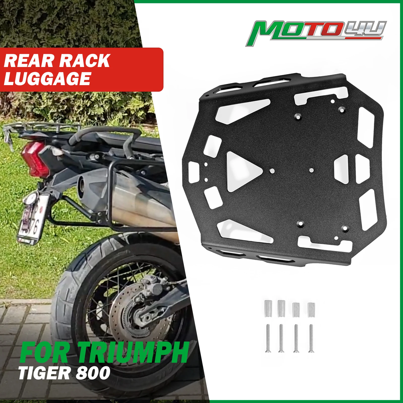 For Triumph Tiger 800 Motorcycle Aluminum Rear Luggage Rack Black Tiger800
For Triumph Tiger 800 Motorcycle Aluminum Rear Luggage Rack Black Tiger800