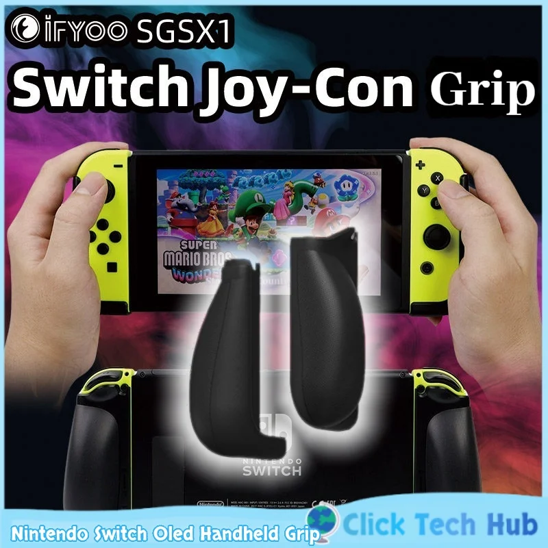 Эргономичная нескользящая портативная ручка-держатель IFYOO для Nintendo Switch OLED Joy-Con, разборная, для док-станции, игровые аксессуары
Эргономичная нескользящая портативная ручка-держатель IFYOO для Nintendo Switch OLED Joy-Con, разборная, для док-станции, игровые аксессуары