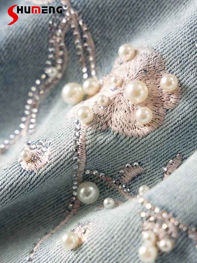 High-end Women's 2025 Summer New Embroidery Flower Fashion Versatile Straight Denim Trousers Versatile Jeans Ladies Denim Pants
High-end Women's 2025 Summer New Embroidery Flower Fashion Versatile Straight Denim Trousers Versatile Jeans Ladies Denim Pants