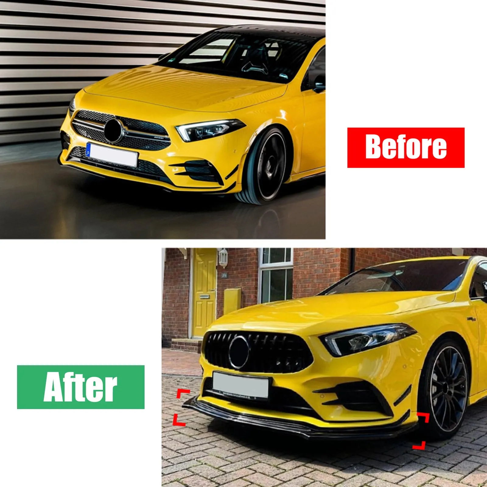 Car Ftont Bumper Lip Chin Spoiler Splitter Diffuser Bodykit Tuning Trims For Benz A-Class W177 A180 A200 A35 AMG 2019-2022
Car Ftont Bumper Lip Chin Spoiler Splitter Diffuser Bodykit Tuning Trims For Benz A-Class W177 A180 A200 A35 AMG 2019-2022