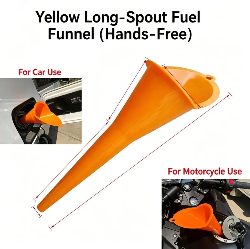 Hands-Free Long Spout Funnel, Plastic Filter Funnel for Motorcycle Engine Oil, Fuel Additive & Gasoline
Hands-Free Long Spout Funnel, Plastic Filter Funnel for Motorcycle Engine Oil, Fuel Additive & Gasoline