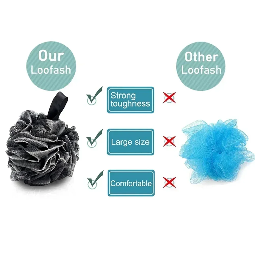 Black Large Adult Bath Ball Shower Sponge Exfoliating Mesh Brush Clean Black Bubble Rubbing Body Wash Ball Child Shower
Black Large Adult Bath Ball Shower Sponge Exfoliating Mesh Brush Clean Black Bubble Rubbing Body Wash Ball Child Shower