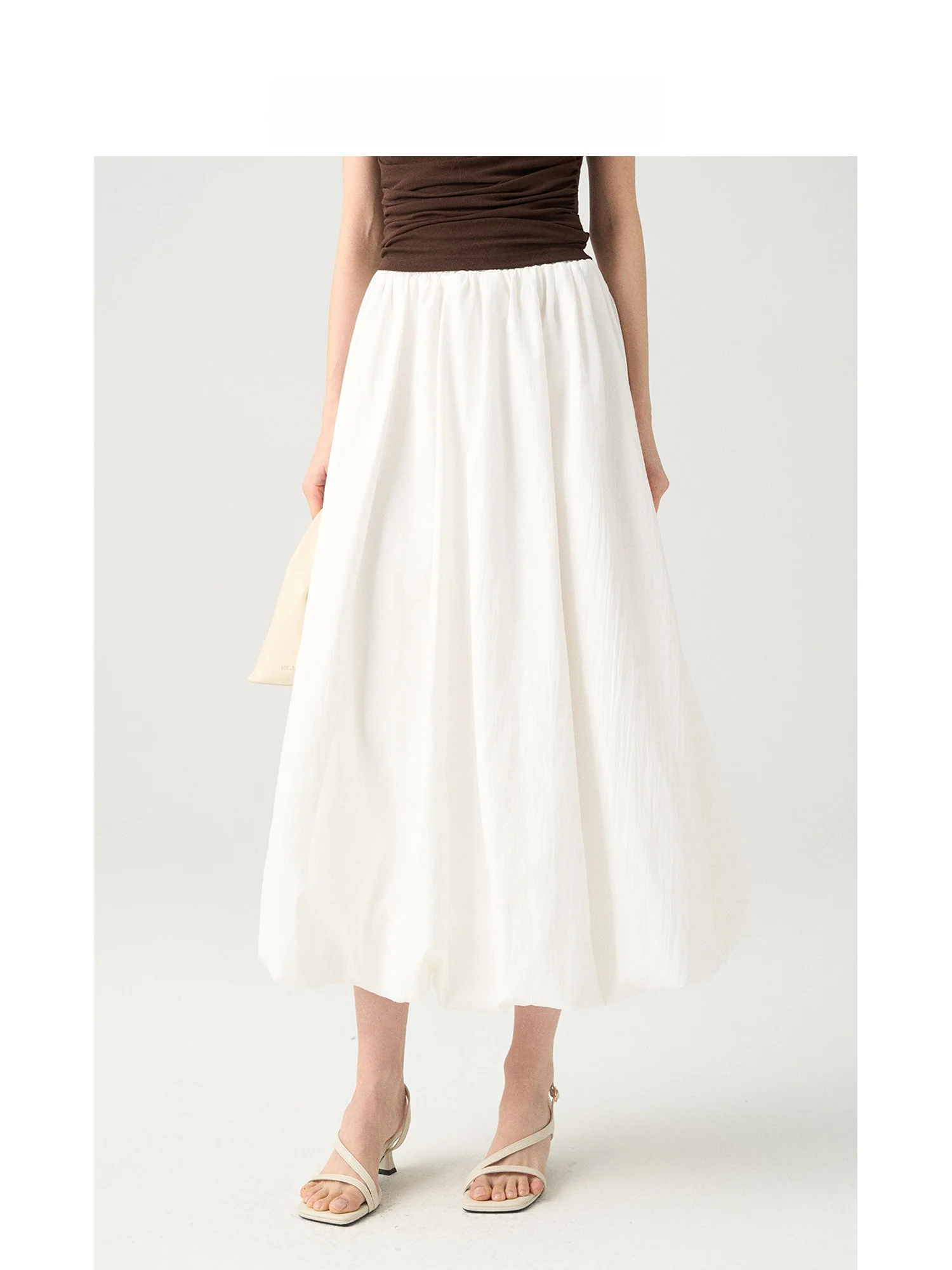Rqiya Jie Women's Casual Style White Flower Bud Half Skirt Elastic Waist Slimming Midi Skirt A-Line Cotton Polyester
Rqiya Jie Women's Casual Style White Flower Bud Half Skirt Elastic Waist Slimming Midi Skirt A-Line Cotton Polyester