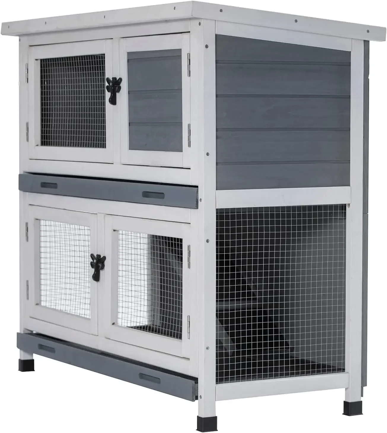 2 Story Solid Wood Rabbit/Bunny Hutch with 2 Large Main Rooms, Indoor Outdoor Rabbit House Guinea Pig Cage Pet House for Small A
2 Story Solid Wood Rabbit/Bunny Hutch with 2 Large Main Rooms, Indoor Outdoor Rabbit House Guinea Pig Cage Pet House for Small A