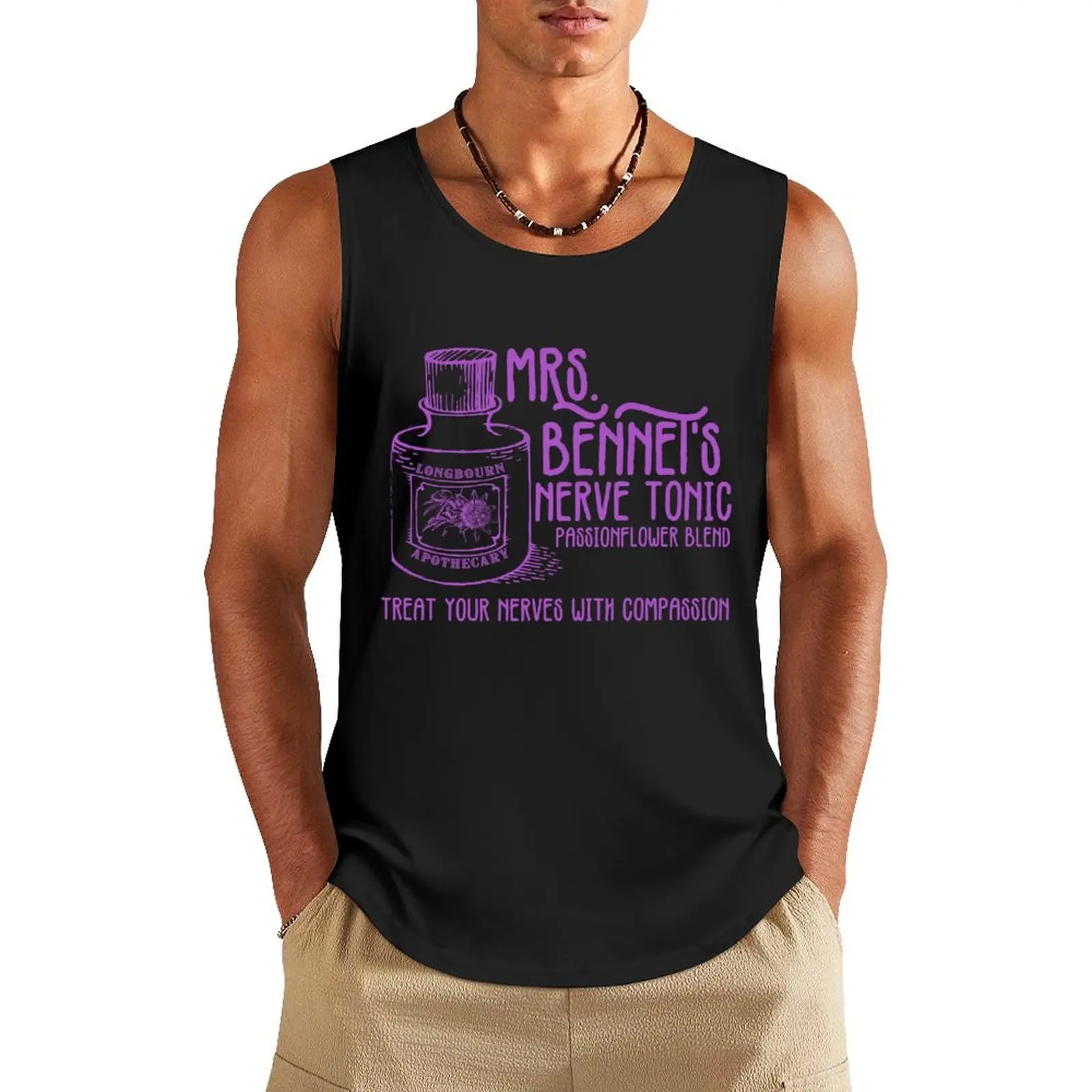 Mrs. Bennet's Nerve Tonic Tank Top sports t-shirts for men sports suits sleeveless tshirts for men
Mrs. Bennet's Nerve Tonic Tank Top sports t-shirts for men sports suits sleeveless tshirts for men