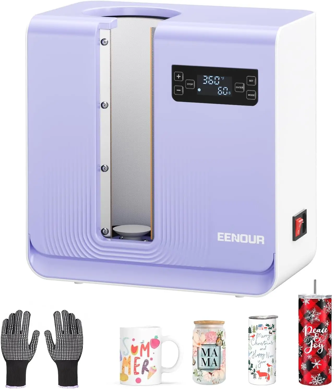 Auto Tumbler Heat Press Machine, Automatic Rotating Tumbler Press, Pressure Setting Mug Press for Seamless Print, Even Heating C
Auto Tumbler Heat Press Machine, Automatic Rotating Tumbler Press, Pressure Setting Mug Press for Seamless Print, Even Heating C