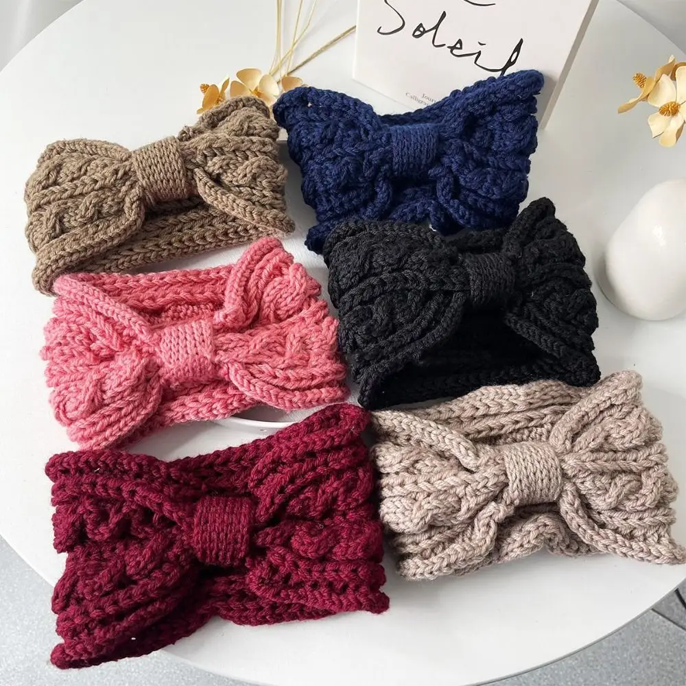 Sweet Ear Warm Bow Headband Windproof Wide Edge Winter Headband Crochet Headwear Wool Knitting Headdres Winter Hair Accessories
Sweet Ear Warm Bow Headband Windproof Wide Edge Winter Headband Crochet Headwear Wool Knitting Headdres Winter Hair Accessories