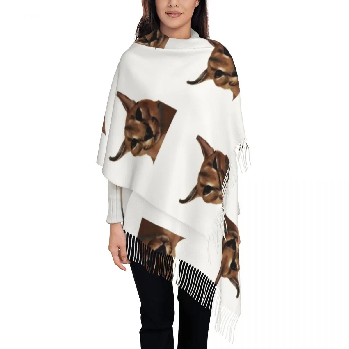 Big Floppa Animal Cat Scarf Tassel Scarves for Women Soft Warm Shawls and Wraps Large Fall Winter Shawl Wrap
Big Floppa Animal Cat Scarf Tassel Scarves for Women Soft Warm Shawls and Wraps Large Fall Winter Shawl Wrap
