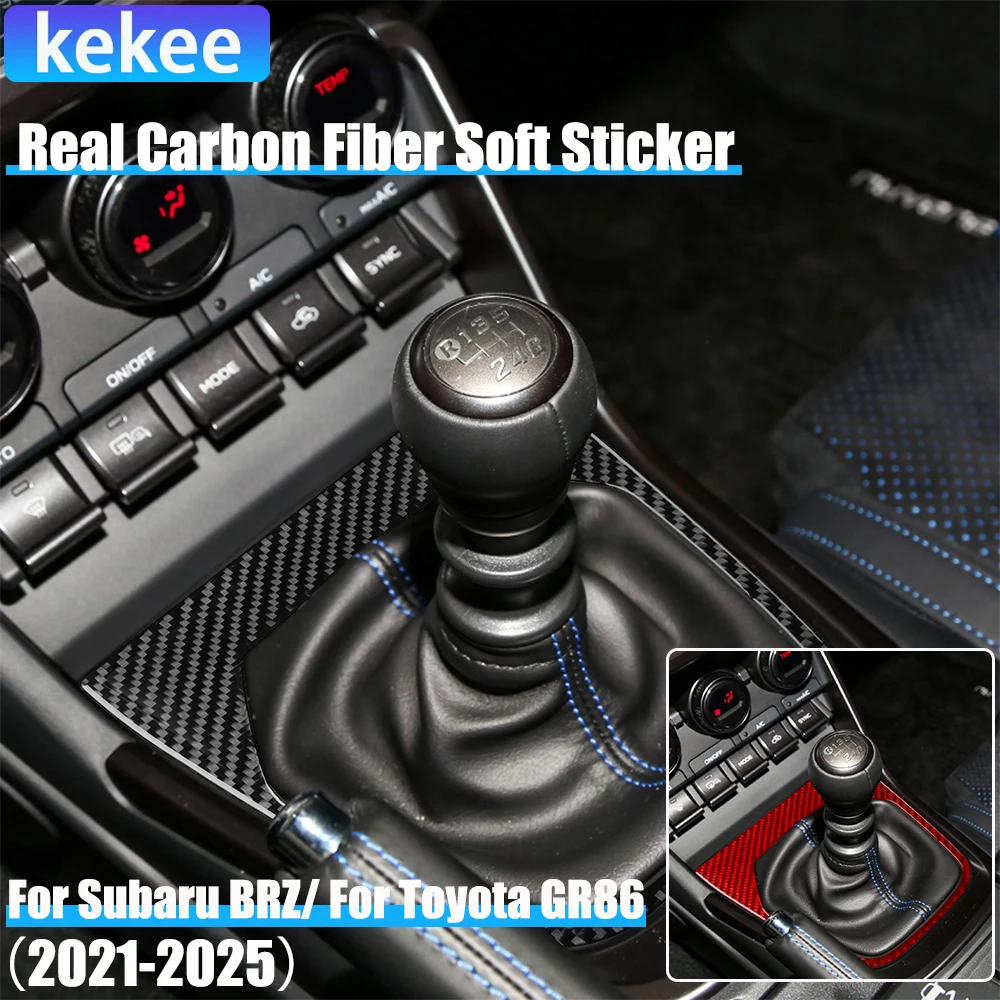Real Carbon Fiber Car Accessories Gear Shift Panel Cover Soft Sticker For Subaru BRZ/ For Toyota GR86 2021 2022 2023 2024 2025
Real Carbon Fiber Car Accessories Gear Shift Panel Cover Soft Sticker For Subaru BRZ/ For Toyota GR86 2021 2022 2023 2024 2025