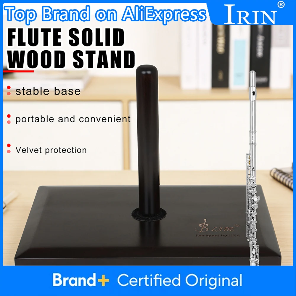 SLADE Walnut Flute Stand Import Solid Wood Flute Holder with Widen & Aggravate Base Anti-slip Foot Pad Flute Instrument Parts
SLADE Walnut Flute Stand Import Solid Wood Flute Holder with Widen & Aggravate Base Anti-slip Foot Pad Flute Instrument Parts 