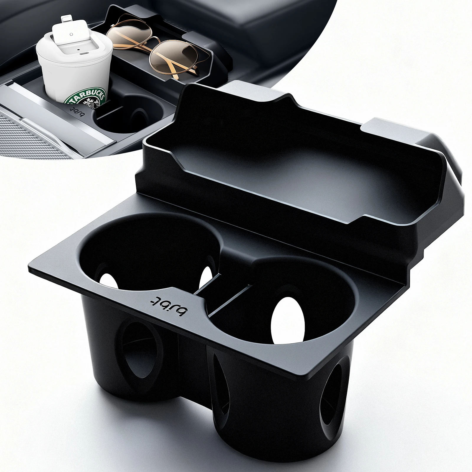 BJBT 2-in-1 Car Cup Holder Insert For Tesla Model Y Juniper 2025 2026 Model 3 Highland With Silicone Storage Compartment
BJBT 2-in-1 Car Cup Holder Insert For Tesla Model Y Juniper 2025 2026 Model 3 Highland With Silicone Storage Compartment