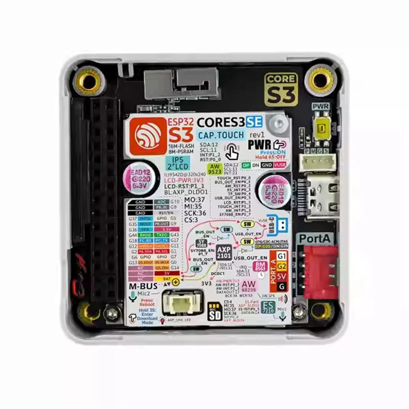 ABVL-для контроллера M5stack Cores3 SE Iot без батареи, комплект для выдачи ESP32
ABVL-для контроллера M5stack Cores3 SE Iot без батареи, комплект для выдачи ESP32