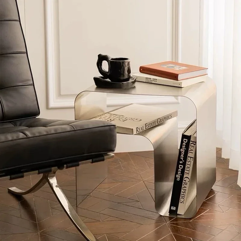 Medieval minimalist stainless steel bedside table side few body molding storage coffee table vintage
Medieval minimalist stainless steel bedside table side few body molding storage coffee table vintage