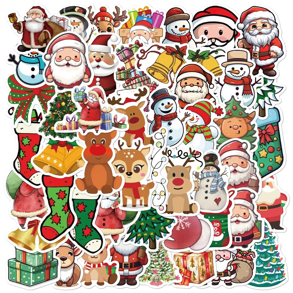 10/30/50pcs Kawaii Cartoon Christmas Stickers Santa Claus Graffiti Sticker Waterproof DIY Suitcase Guitar Phone Cute Decals Toy
10/30/50pcs Kawaii Cartoon Christmas Stickers Santa Claus Graffiti Sticker Waterproof DIY Suitcase Guitar Phone Cute Decals Toy