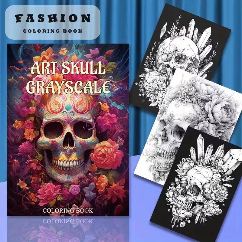 A4 Tattoo Skull Adult Coloring Book 24 Pages Vintage Old School Flash Designs Relaxing Art Therapy Gift
A4 Tattoo Skull Adult Coloring Book 24 Pages Vintage Old School Flash Designs Relaxing Art Therapy Gift