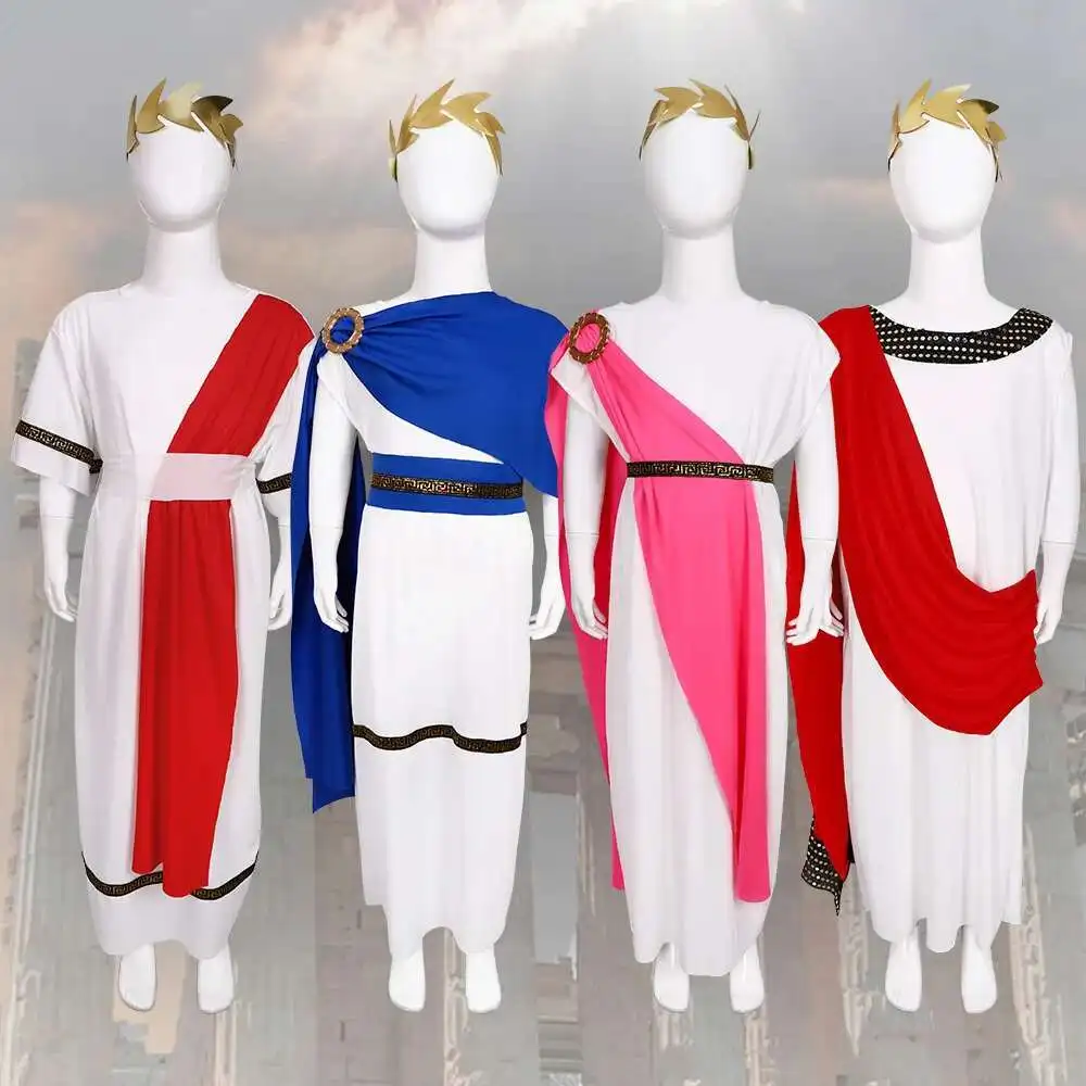 Halloween Ancient Roman Greek Children's Cosplay Costume Queen King Role Play Stage Performance Outfit
Halloween Ancient Roman Greek Children's Cosplay Costume Queen King Role Play Stage Performance Outfit